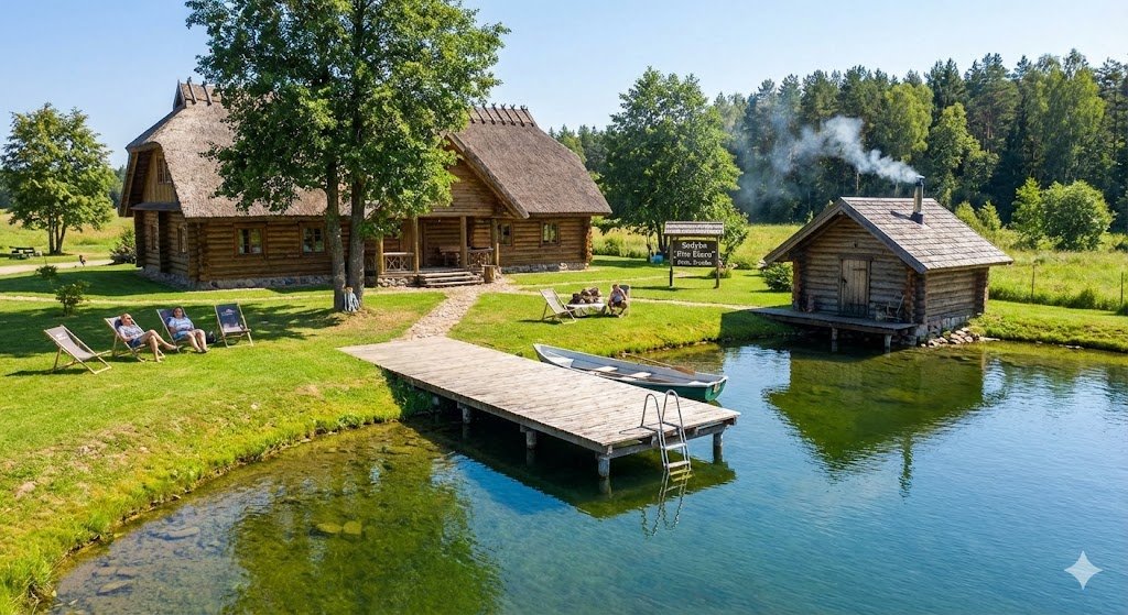 Kaimo turizmo vertės kėlimas: kodėl tvenkinys sodyboje yra geriausia investicija?